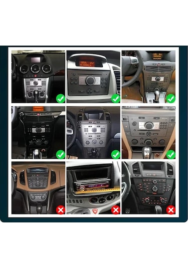 Opel Corsa Astra H Vectra Zafira 4GB/64GB Android MultimedyaCarplay Ips Ekran + Kamera 9"