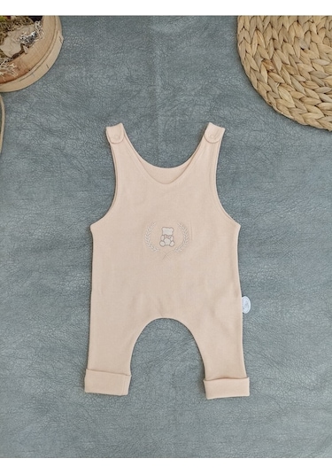 Vizon Rengi Kız Erkek Bebek Takımı - Oyuncaklı & Şapkalı 5'li Set - Altınbaşak - Pamuklu Ten Rengi