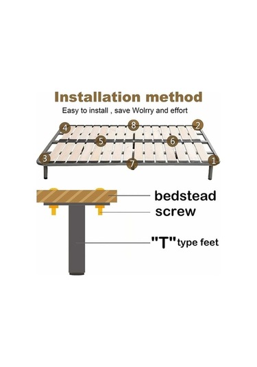 Novahub Ayarlanabilir Yatak Ayakları, Metal Destek, Karyola Ve Dolap İçin, 7-13 İnç Yükseklik, Sağlam Ve Kolay Kurulum -