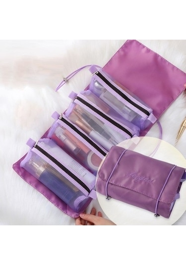 Unimarket Sheng Store Zunhai 4'ü 1 Arada Kadın Trav Portatif Su Geçirmez Kozmetik Çanta Yeşil 6z3mu2