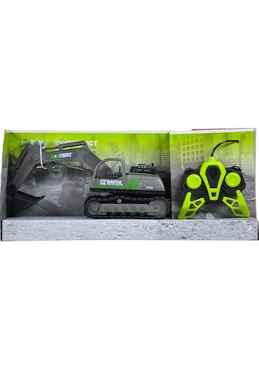 Mx City Uzaktan Kumandalı 1:12 Ölçekli Şarjlı Kepçe Yeşil 653a Yeşil - Siyah