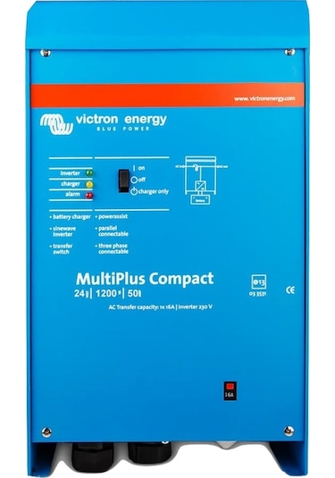 Victron Multiplus C 24/1600/40-16 24v 1600w Şarjlı Tam Sinüs İnvertör