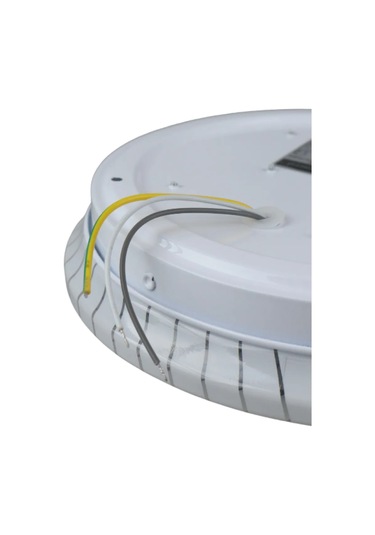 General Lighting Systems Beyaz Led'li Tavan Avizesi, Yuvarlak Loft Tarzı 440780144 Beyaz