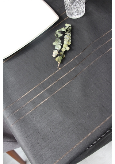 Dertsiz Leke Tutmaz 160x220 Ebat Kumaş Masa Örtüsü 7001-clbr Siyah