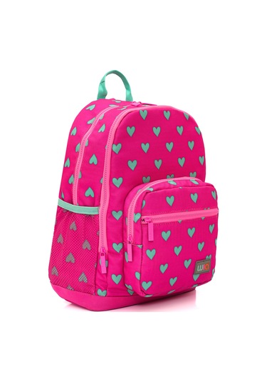 Wia Kids Kalp Desenli 4 Bölmeli İlkokul Çantası Pembe