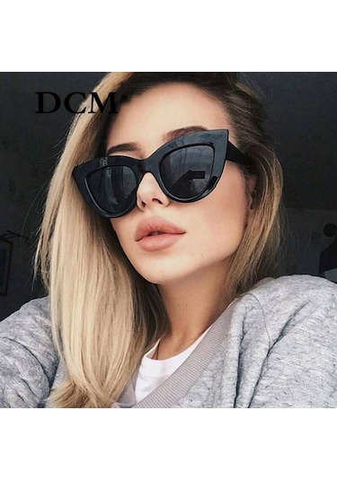Cestello Vintage Cat Kadın Güneş Gözlüğü Siyah Excat4