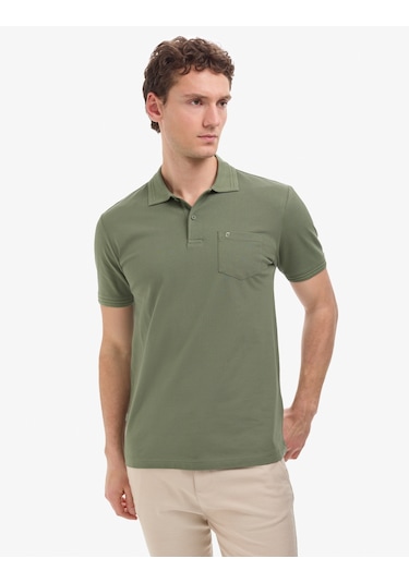 Pierre Cardin Erkek Haki Tişört Basic 50325290-vr027