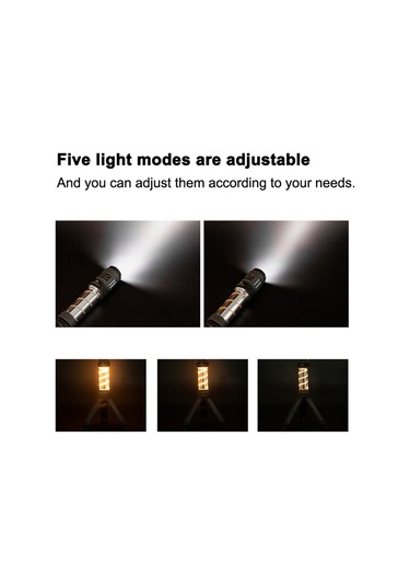 Mountainhiker Açık Kamp Çadır Işığı Balıkçılık Yürüyüş Lambası El Siyah