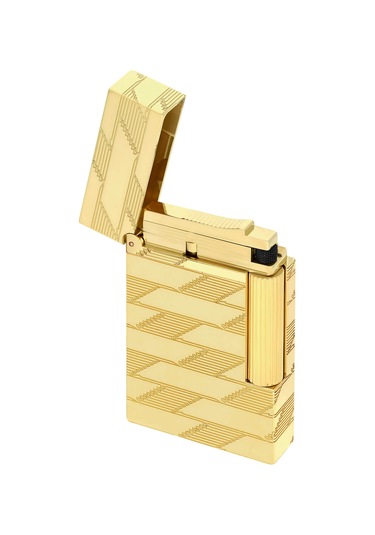 S.t. Dupont Ligne 2 Monogram 1872 Guilloche Çakmak C16178 Altın