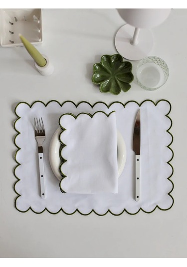 Home Lovers Masa İçin Kumaş Servis Peçetesi 1 Adet 445211115 Beyaz