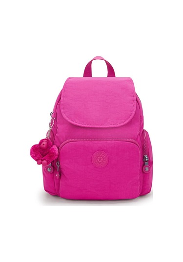 Kıplıng City Zip Mini Küçük Boy Sırt Çantası Pembe Glowıng Fuchsıa Pembe