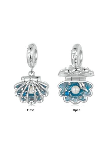 S925 Ayar Gümüş Açılabilir Ve Kapatılabilir İçi Boş Üç Boyutlu Tarak Boncuk Kolye Scc2884 Çok Renkli