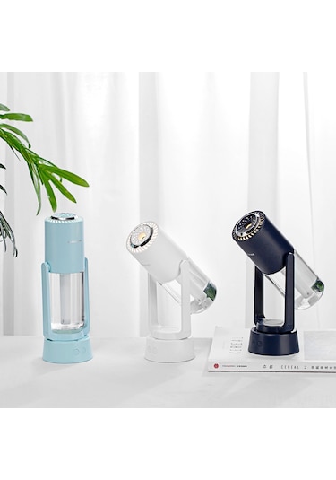 Mufunye "3'lü Fonksiyonlu Döner Mini Nemlendirici: 200ml Hava Temizleyici & Aromaterapi Difüzörü"