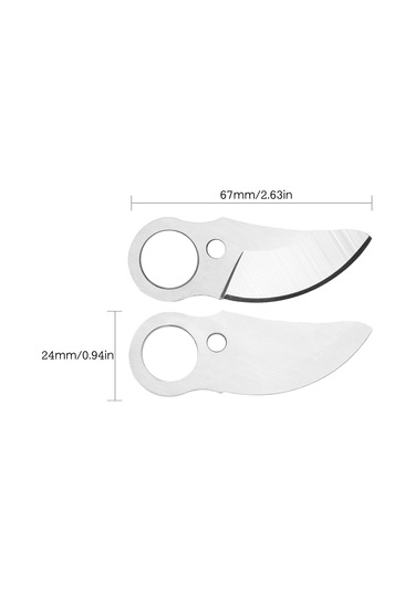 Yaozixa Kabellos Elektrikli Budama Makinesi İçin 25mm Değiştirme Bıçağı - Karbon Çelik Malzeme, Dayanıklı Ve Pas Koruyucu