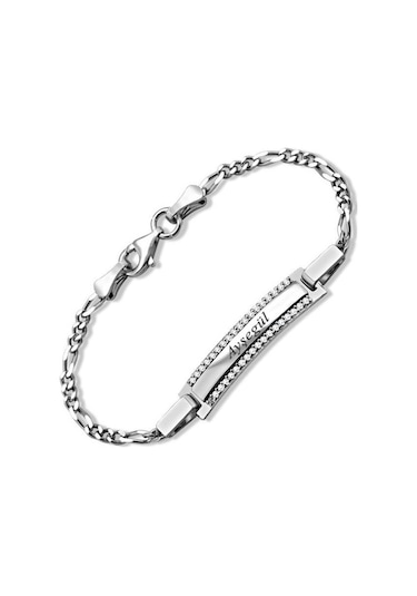 Taşlı Çocuk Bebek Künyesi İsimli Bileklik  Csb06