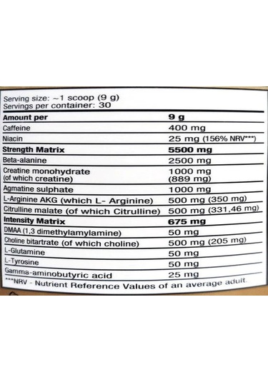 Kevin Levrone Preworkout Dmaa 270 Gram