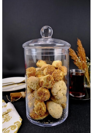 Digithome Tekli Cam Kapaklı Erzak Saklama Kabı Kavanoz Şeffaf 23,5 Cm Kv.sln.003 C1-1-288