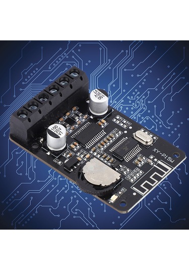 Lemestar Dijital Stereo Bluetooth Güçlendirici Kartı, 2 Kanal, 8-24v Dc, 15m Uzaklıkta Bağlantı, Volyum Kontrolü, Koruma Fonksiyonları, Kutu Olmadan