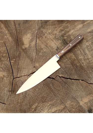 Şef bıçağı Profesyonel El yapımı Özel Üretim HGESF01 Ahşap