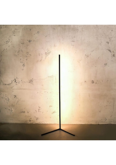 Minimal Led Ayaklı Lamba, Kısılabilir Köşe Lambası, Sıcak Işıklı Diğer