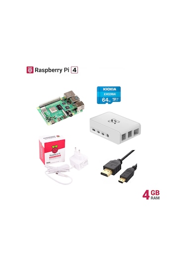Raspberry Pi 4 Model B - 4Gb Mini Kit Fiyatları ve Özellikleri