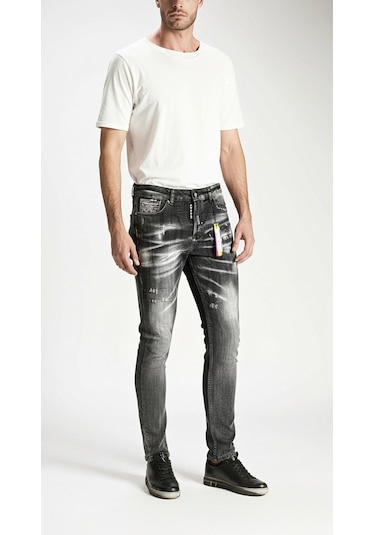 Barmore Black Wash Erkek Denim Jean Siyah