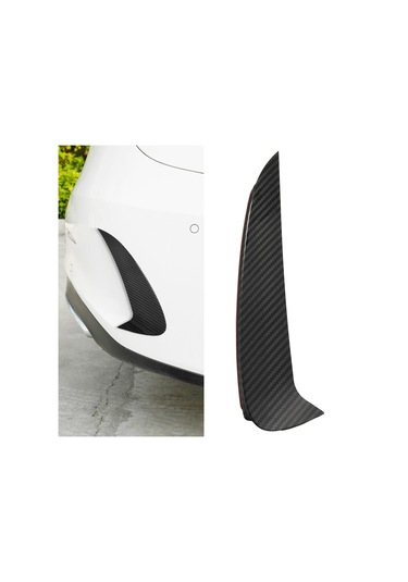 Crackedice Mercedes Benz İçin Arka Tampon Trim Kapağı Araba Tasarımı Karbon Fiber