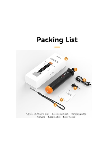 Artfulabode Yüzen Yedek Uzaktan Telesın Su Aktiviteleri Siyah Sapı Polosu Parça, Hero Gopro Kamerası İçin 15m Geçirmez Desteği Siyah