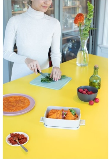 Brabantia Make Take Lıght Grey Plastik Orta Boy Yemek Taşıma Kabı 1.1l Gri