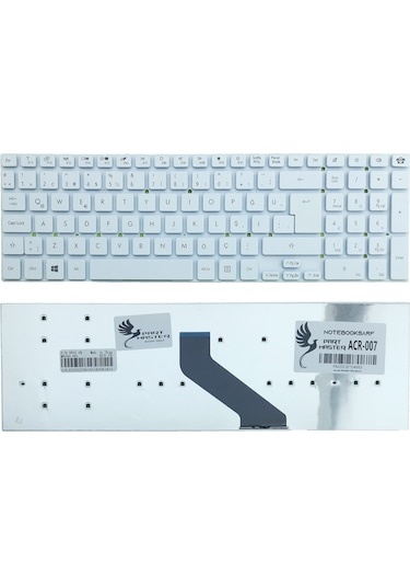 Packard Bell P5WS0, P7YS0, MS2397 Klavye (Beyaz)