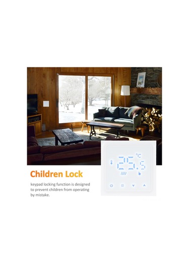 Geeksen Hy610 Akıllı Sıcaklık Kontrol Cihazı, Led Ekranlı, 3a Kazan Uyumlu, Manuel Kontrol, Beyaz, 0.5 Doğruluk, 90-240v