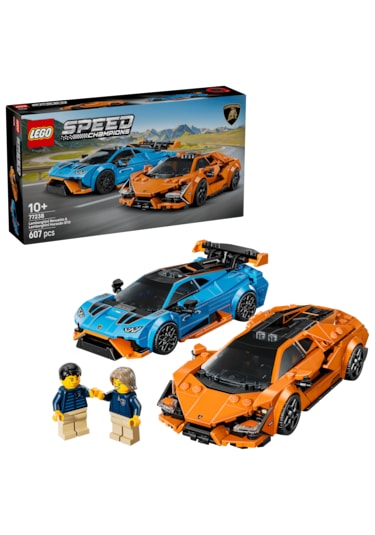 LEGO® Speed Champions Lamborghini Revuelto & Huracán STO 77238 - 10 Yaş ve Üzeri Çocuklar için Yarış Arabası Oyuncak Yapım Seti (607P)