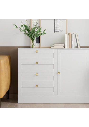 Padalink 10 Adet Fırçalanmış Pirinç Altın Renkli Çinko Alaşımlı Dolap Kolu - Dayanıklı Ve Şık