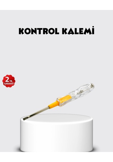 Neon Lambalı Elektrik Kontrol Kalemi Nikel Kaplama 110-220v
