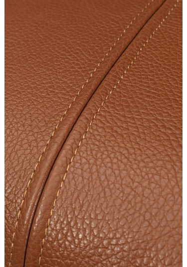 Premium Dekoratif Taba Deri Kırlent Kılıfı/ev Ve Ofis Için Gerçek Deri 45x45cm Kırlent Kılıfı Taba