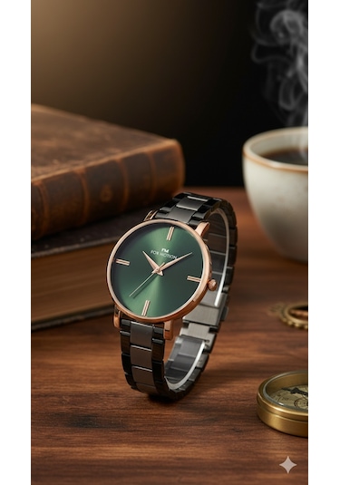 For Motion Kadın Kol Saati Altın Renk, Yeşil Kadran - Fm.b01537m.05, 2 Yıl Garantili Altın For Motion Kadın Kol Saati Altın Renk, Yeşil Kadran - Fm.b01537m.05, 2 Yıl Garantili Altın