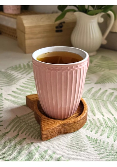 Standart Wood Ahşap Kedi Kupa Altlığı 254923598 Kahverengi