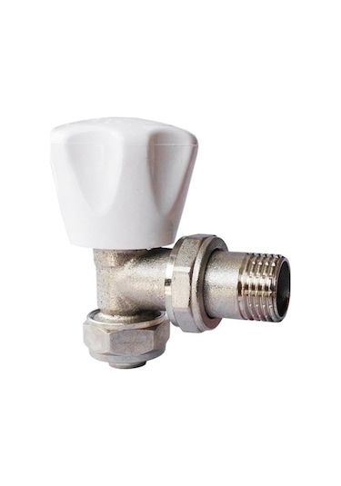 Köşe Radyatör Vanası Mobil Sistem Pex Bağlantılı Konsan Yada Kal Beyaz