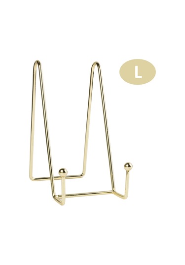 Teltree Dayanıklı Metal Kitaplık Ve Dekoratif Sergi Rafı - Altın Renk, Büyük Boy Altın