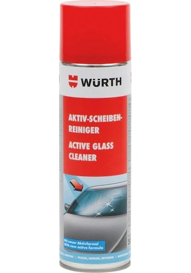 Würth Cam Temizleme Köpüğü-Sprey 500 Ml Aktıve Glass Cleaner Würt