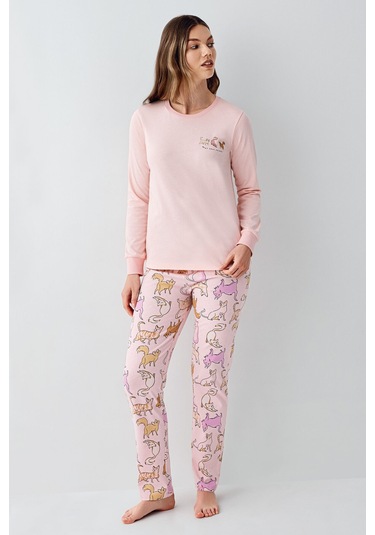 Rolypoly Kadın Pembe Pijama Takımı Rp3710-s-v2 Pembe