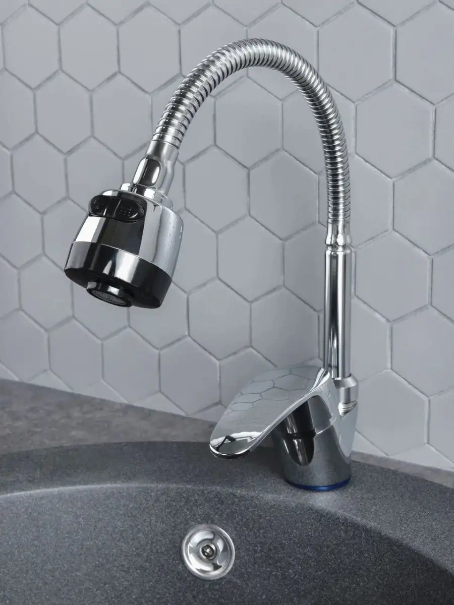 Aquavera Esnek Lüleli Ve Duşlu Tek Kollu Mutfak Bataryası 133757773 Krom