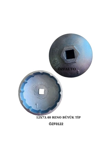 Özf0122 Filtre Sökme Aparatı Büyük Renault Nissan Pejo Döküm 12 Köşe 77 Mm