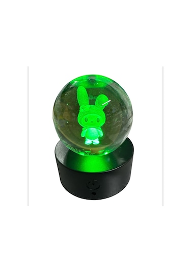 My Melody Işıklı Renk Değiştiren Şarjlı Kristal Cam Küre