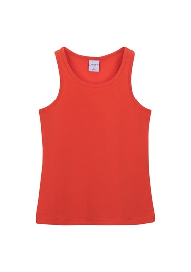 Lovetti Turuncu Kız Çocuk Düz Basıc Yüzücü Atlet 13-141T015 Turuncu