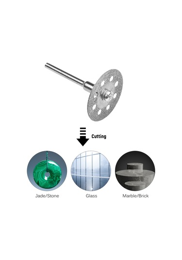 Yifomall 44 Parça Mini Daire Testere Seti - Metal, Cam Ve Seramik Kesme İçin Çok Amaçlı Elektrikli Alet Aksesuarları