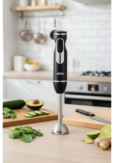 Sinbo SHB-7513 500 W Paslanmaz Çelik Bıçaklı El Blenderı