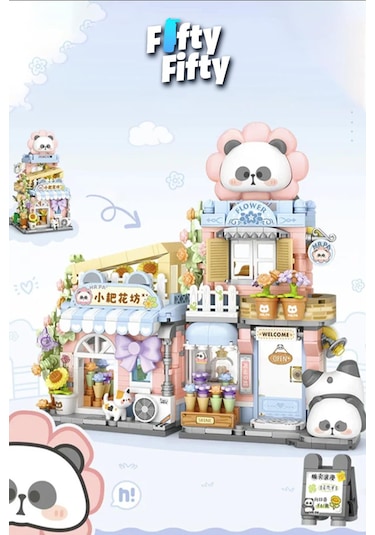 Loz Mr.pa Serisi Çiçek Dükkanı 810 Parça Oyuncak Yapım Seti Fflz-7202