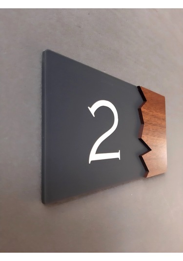 Wooden Serisi Pleksi Kapı Numarası (512038215)