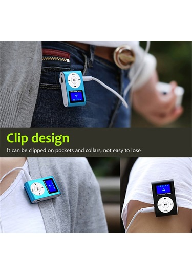 Samdoo Taşınabilir Mini Mp3 Çalar - Metal Gövde, Lcd Ekran, 32gb Tf Kart Desteği Altın